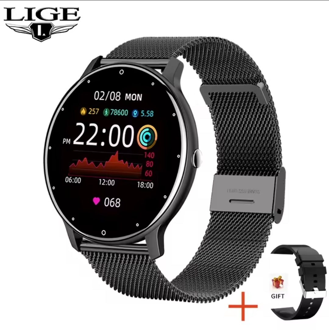 SmartWatch Lige Bw0223 display 1.39 con doble correa. acero y silicona