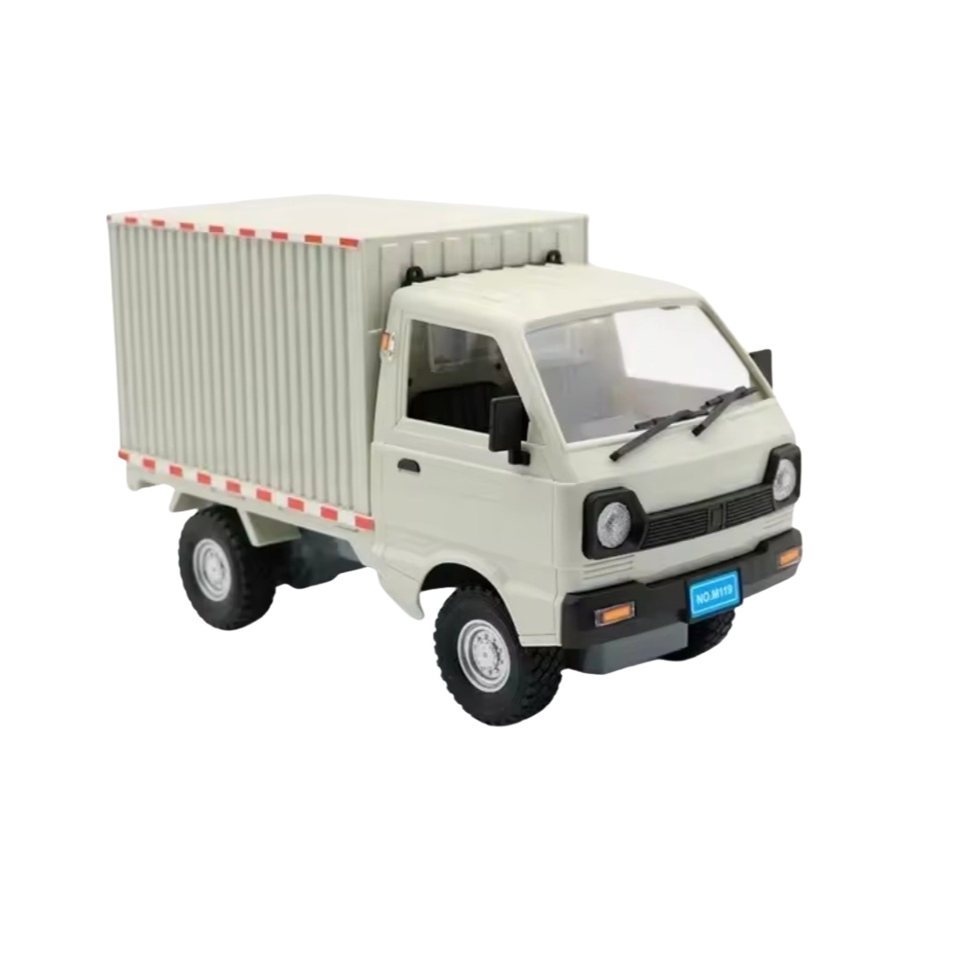 Camion 3/4 de carga a control remoto 1:18 blanco