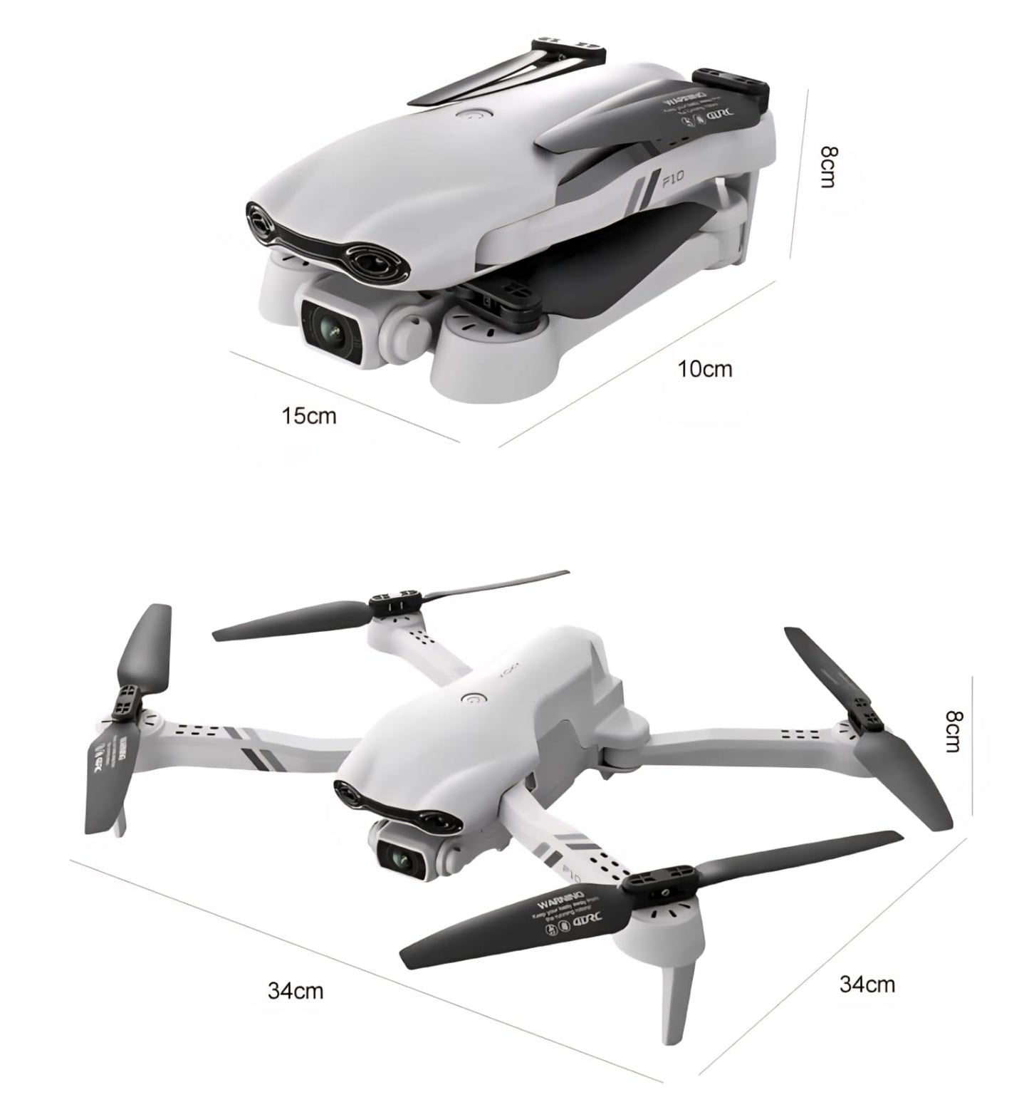 Dron F10 Cámara Dual HD con FPV WiFi