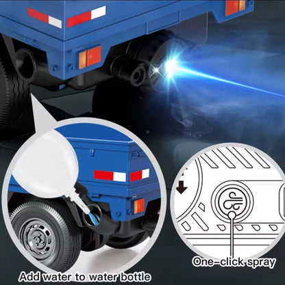 Camion 3 4 De Carga A Control Remoto 1:18 Con Luz Led Color Blanco