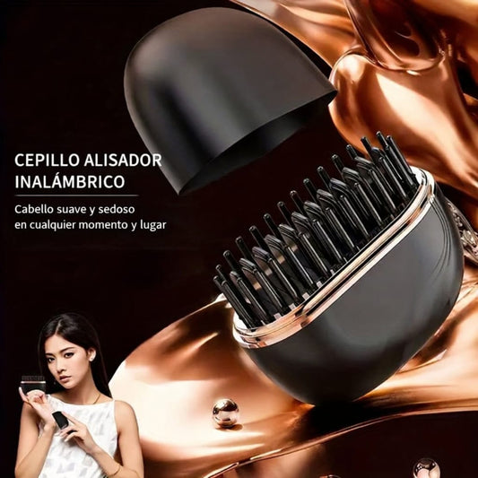 Mini Cepillo Alisador Recargable USB  Práctico y elegante