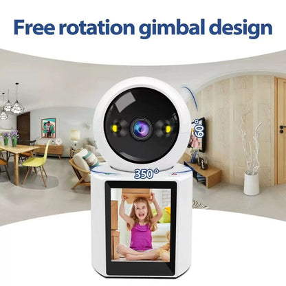 Camara de vigilancia wifi con pantalla de vídeo llamada