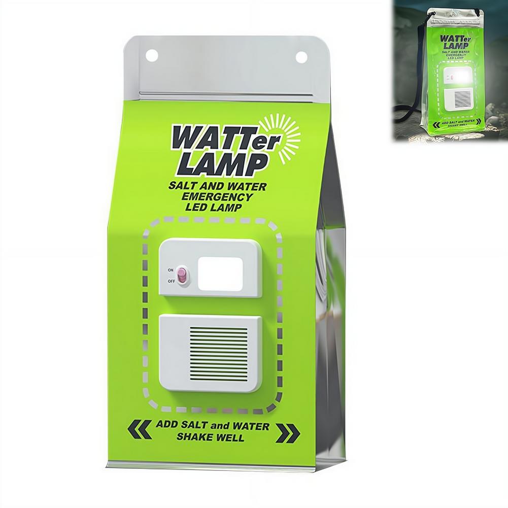 Lámpara de Emergencia LED Sustentable - Activación por Agua Salada