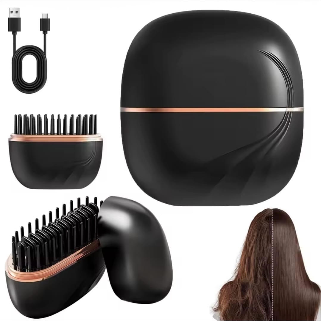 Mini Cepillo Alisador Recargable USB | Portátil, Compacto y Perfecto para Viaje
