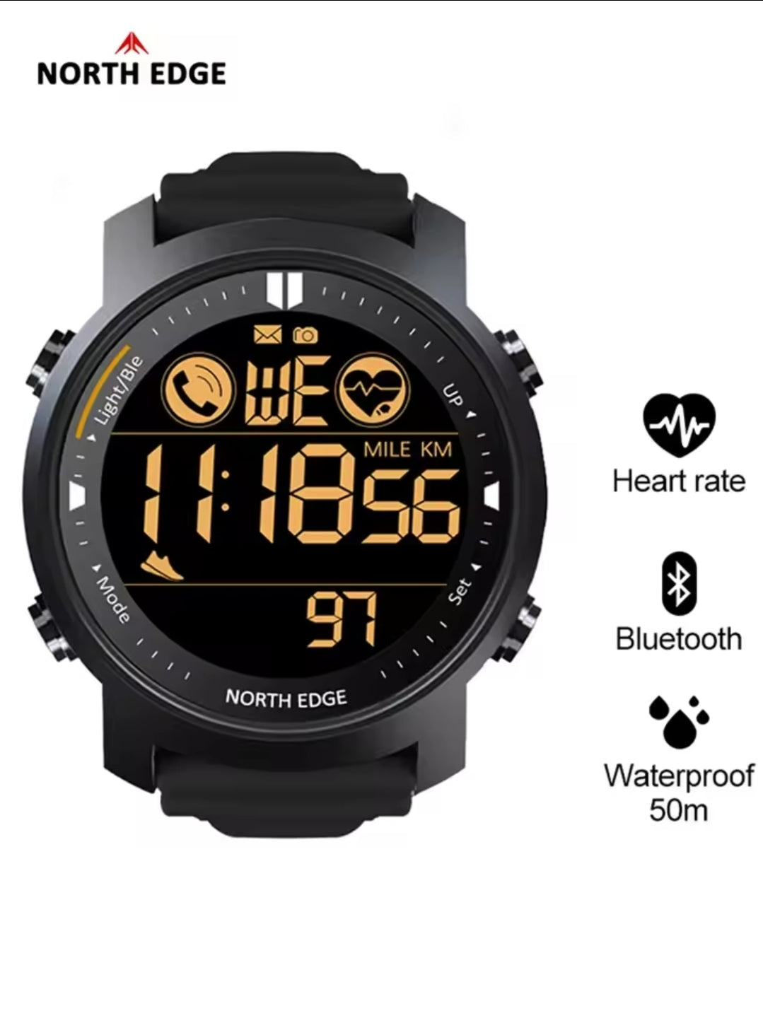 Reloj Deportivo Digital resistente al agua North Edge - LAKER