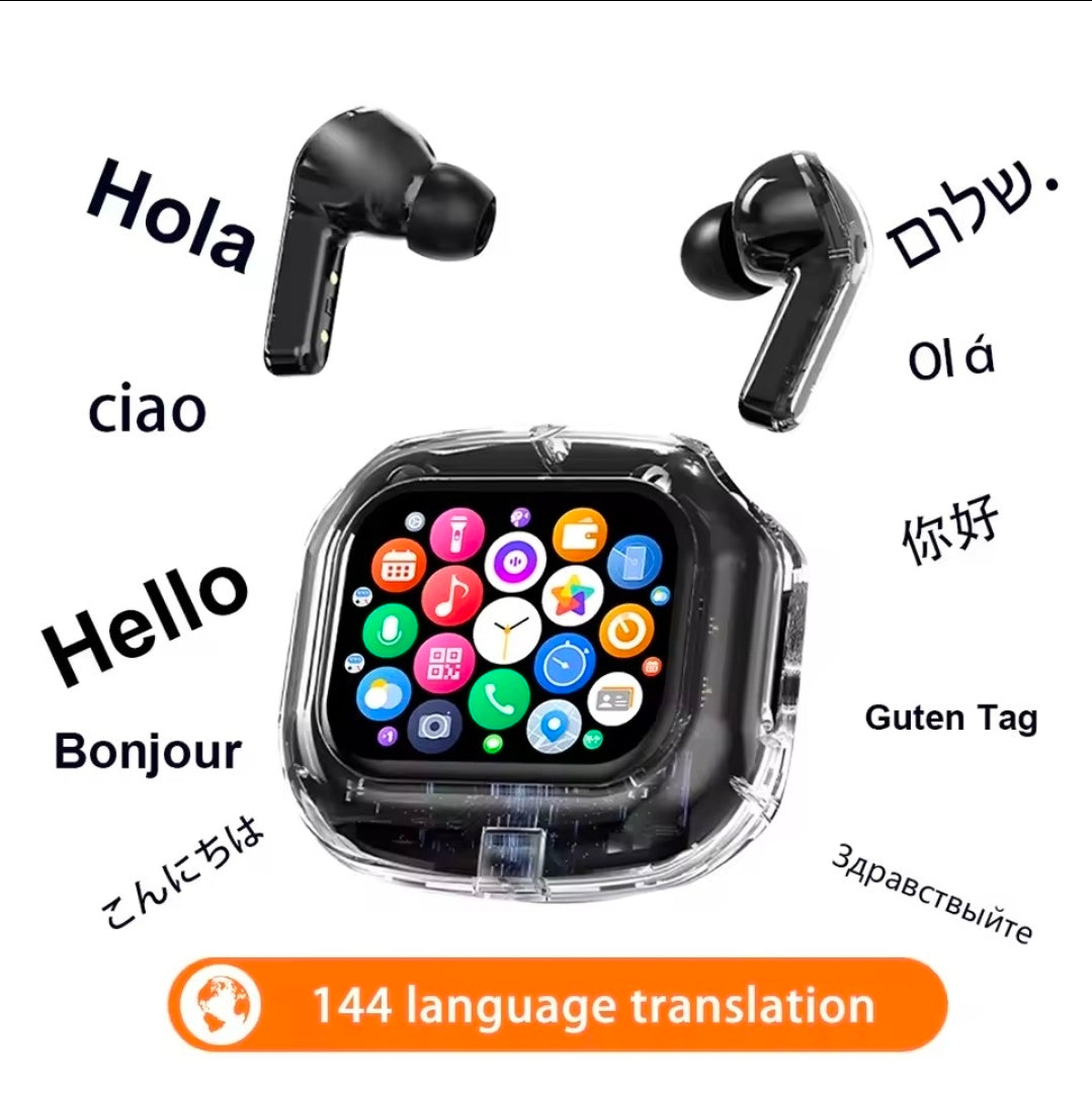 Audífonos Inteligentes AIR MAX con Pantalla Táctil y Traductor en Tiempo Real 🎧🌍