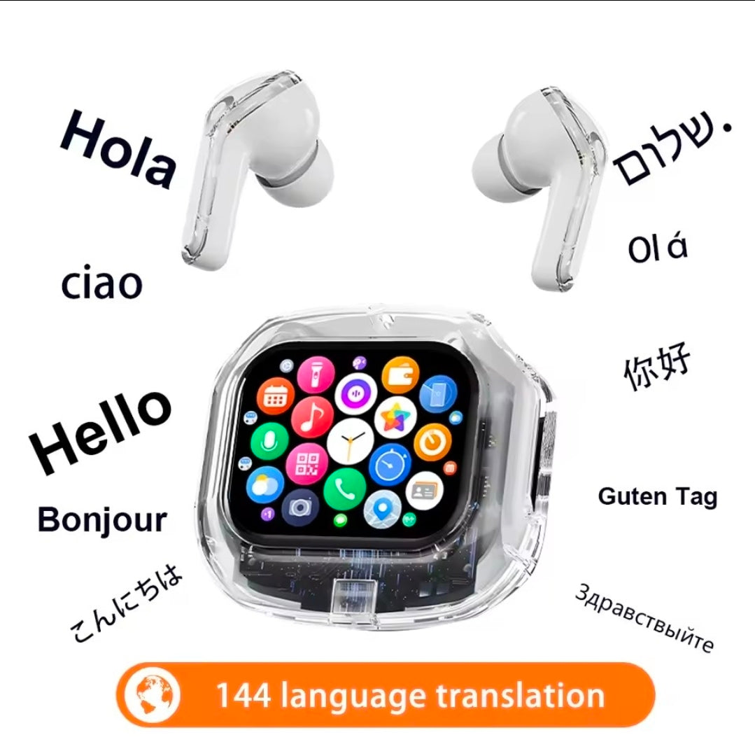 Audífonos Inteligentes AIR MAX con Pantalla Táctil y Traductor en Tiempo Real 🎧🌍